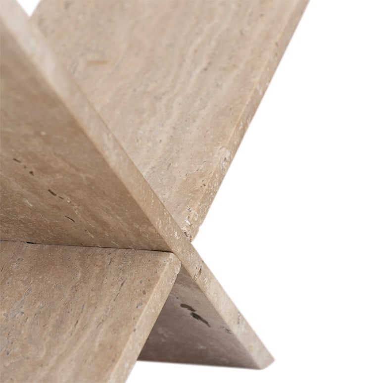 Travertine - Espositore per libri in pietra