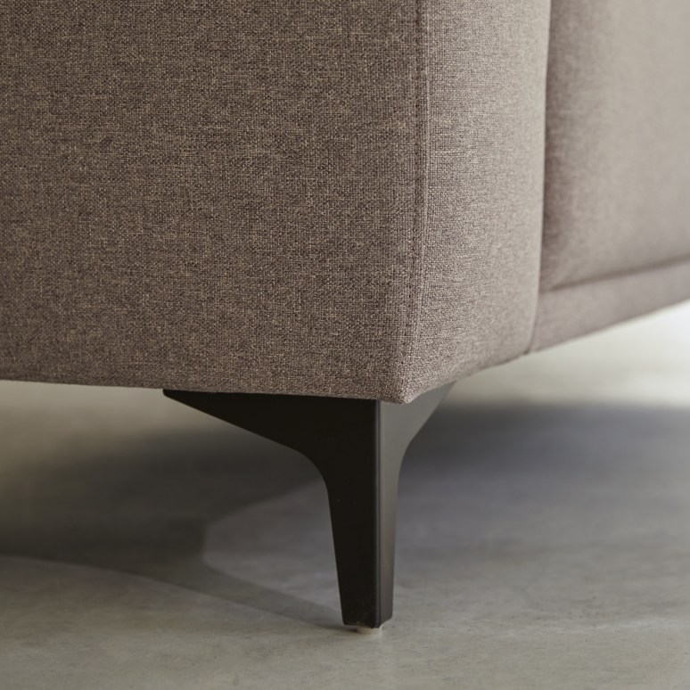 Lars - 2,5-Sitzer-Sofa mit taupegrauem Stoffbezug