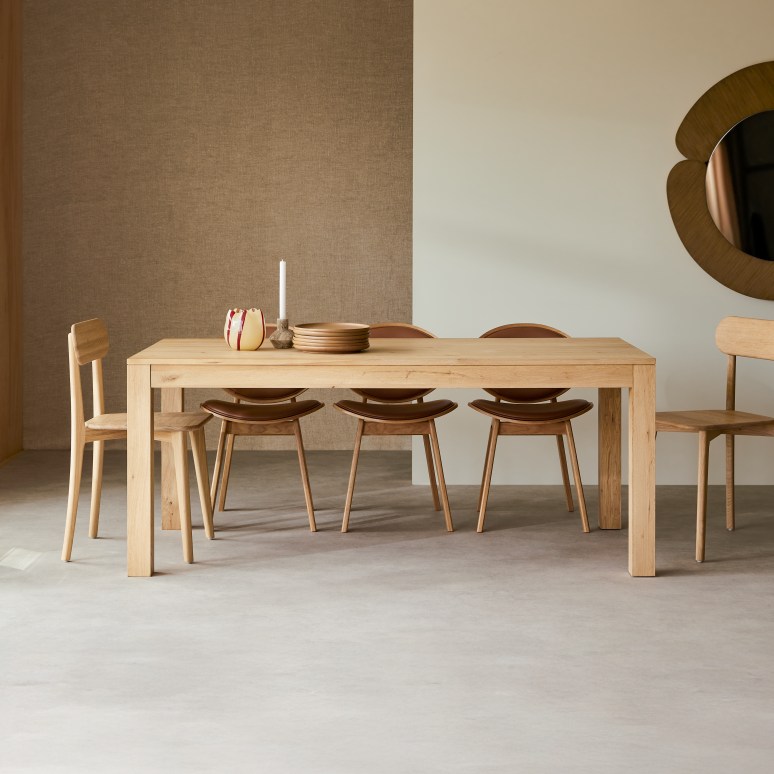 Eden - Mesa extensible de roble macizo para 6-10 personas