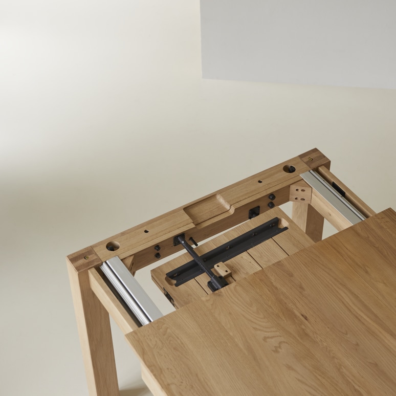 Eden - Eden - Solid Oak Extendable Table for 6 to 10 people