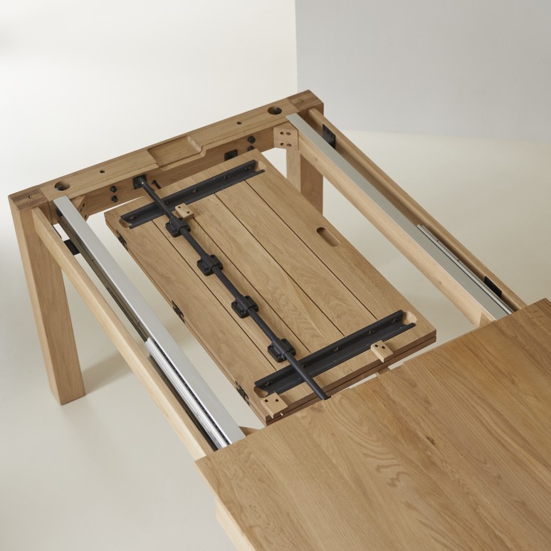 Eden - Eden - Solid Oak Extendable Table for 6 to 10 people