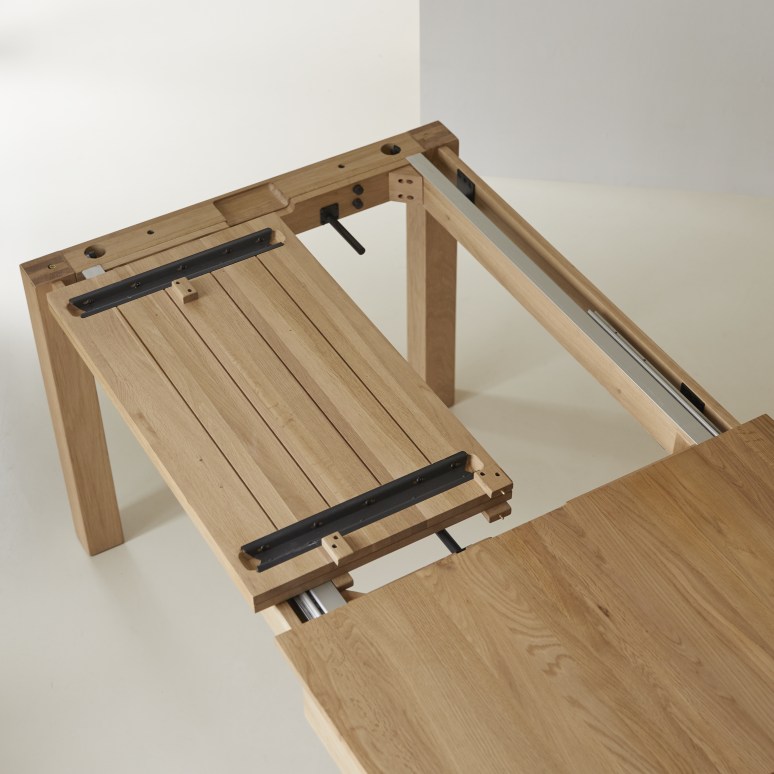 Eden - Eden - Solid Oak Extendable Table for 6 to 10 people