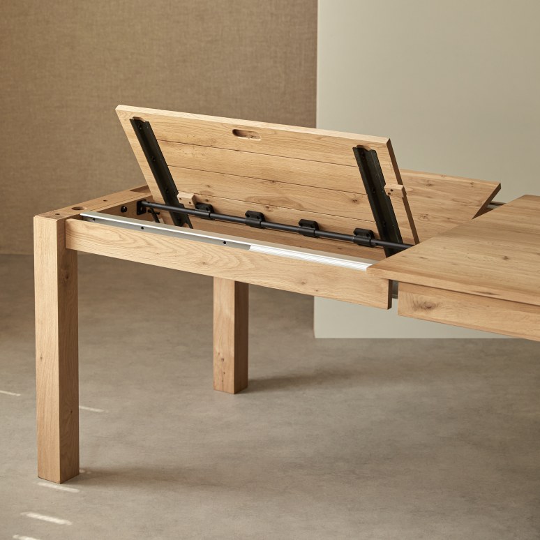 Eden - Mesa extensible de roble macizo para 6-10 personas