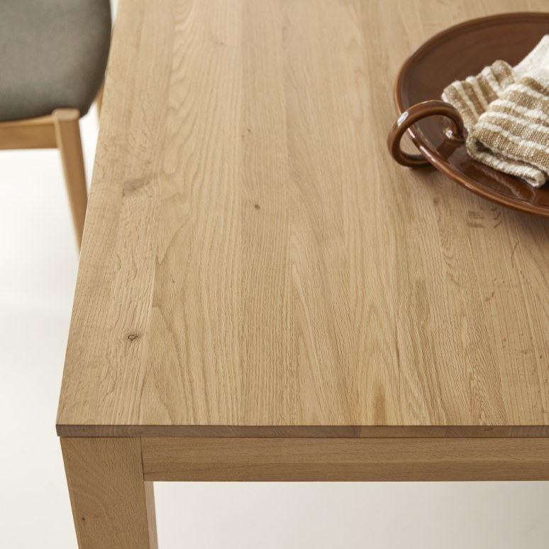 Eden - Eden - Solid Oak Extendable Table for 6 to 10 people