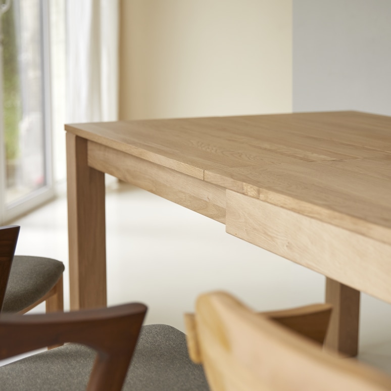 Eden - Eden - Solid Oak Extendable Table for 6 to 10 people