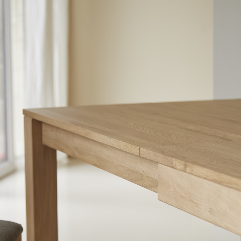 Eden - Eden - Solid Oak Extendable Table for 6 to 10 people