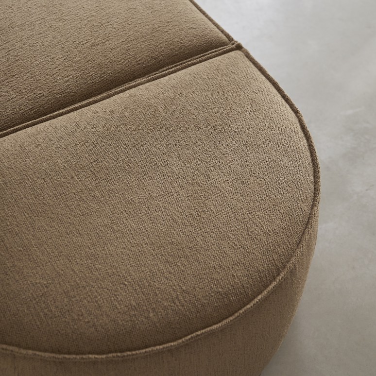 Dario - Modulaire 4-zitsbank in camelkleurige stof