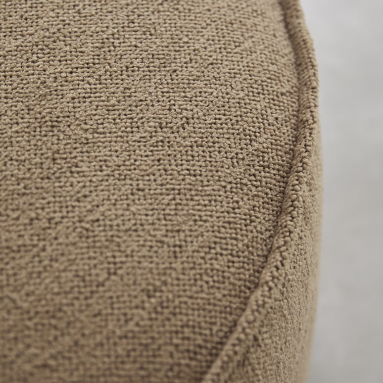 Dario - Modul-Ecksofa aus camelfarbenem Stoff, 4–5 Sitzplätze