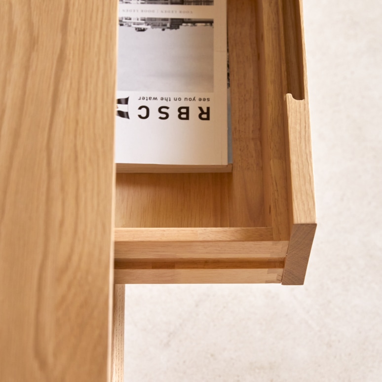 Ellie - TV unit in solid oak, 180 cm 