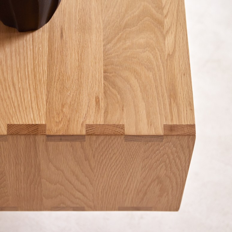 Ellie - TV unit in solid oak, 180 cm 