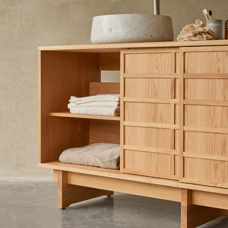 Miu - Badezimmermöbel aus Eiche 170 cm