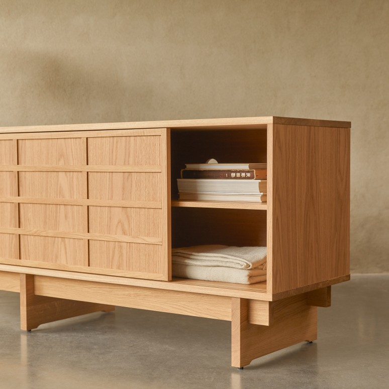 Miu - Solid oak sideboard - 200 cm