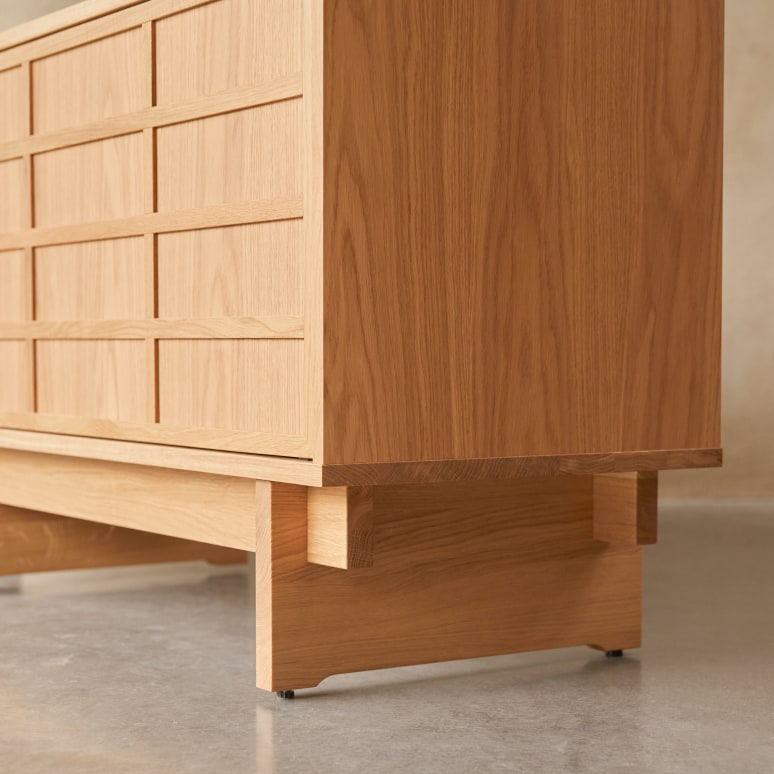 Miu - Solid oak sideboard - 200 cm