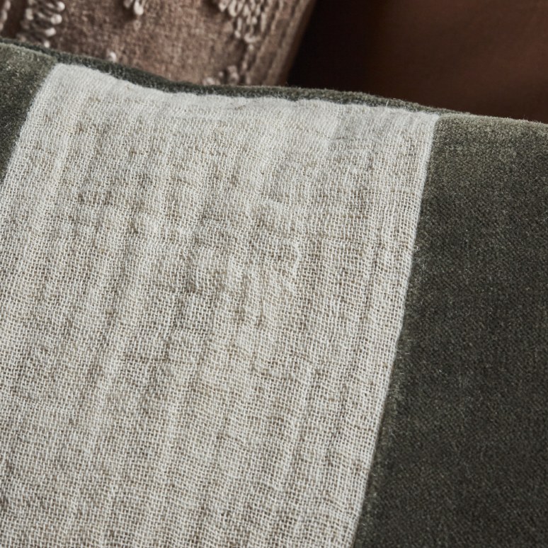 Sono - Katoenen kussenhoes 60 x 40 cm, groen