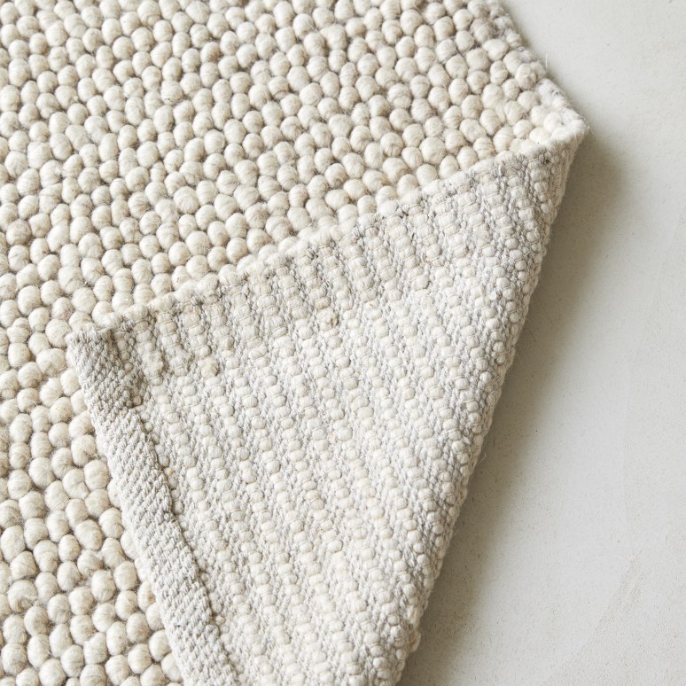 Arya - Tapis en laine et coton 140x200 cm, beige