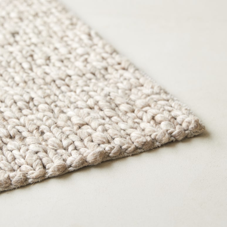 Arya - Tappeto in lana e cotone 140×200 cm – Brown