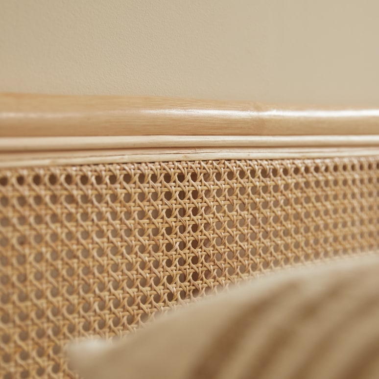 Joséphine - Hoofdbord van gevlochten rotan 200 cm