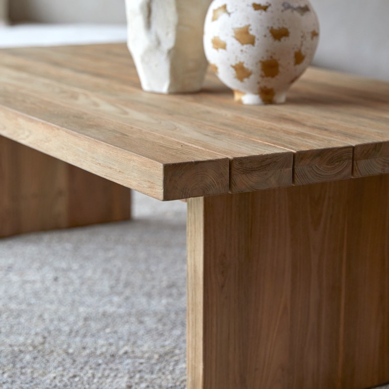 Joaquin - Salontafel van gerecycled massief teak