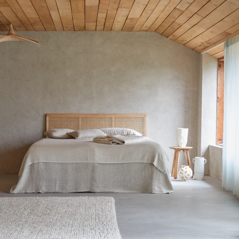 Adèle - Testiera in rattan da 180 cm