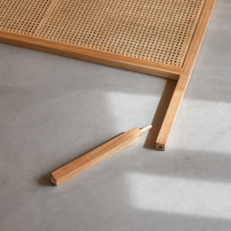 Adèle - Hoofdbord van gevlochten rotan 180 cm