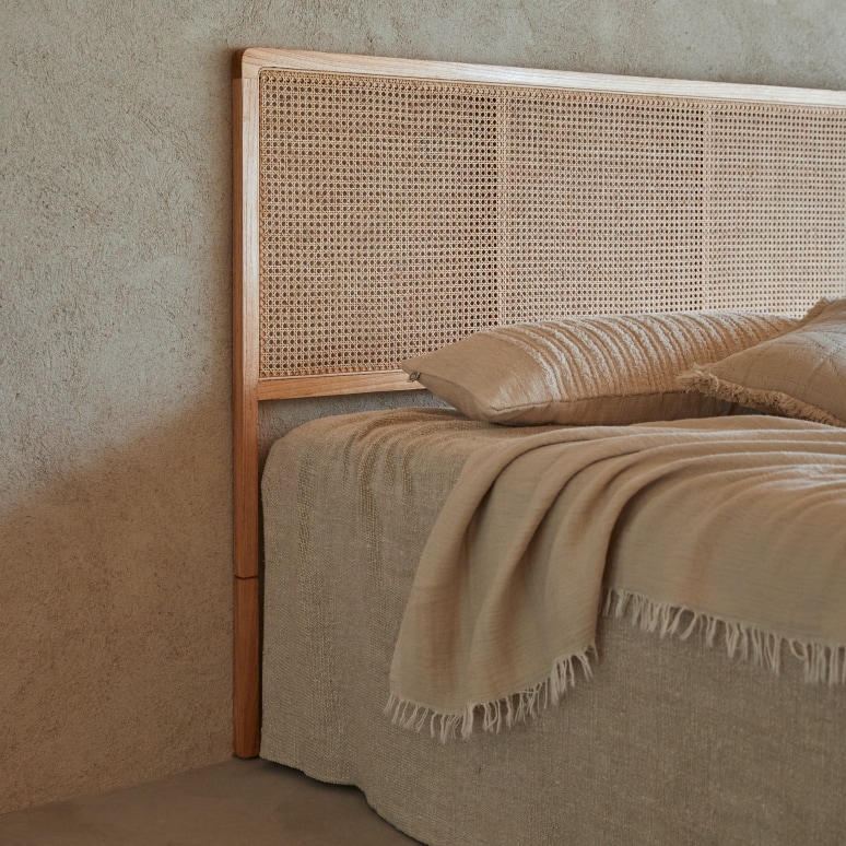 Adèle - Hoofdbord van gevlochten rotan 180 cm