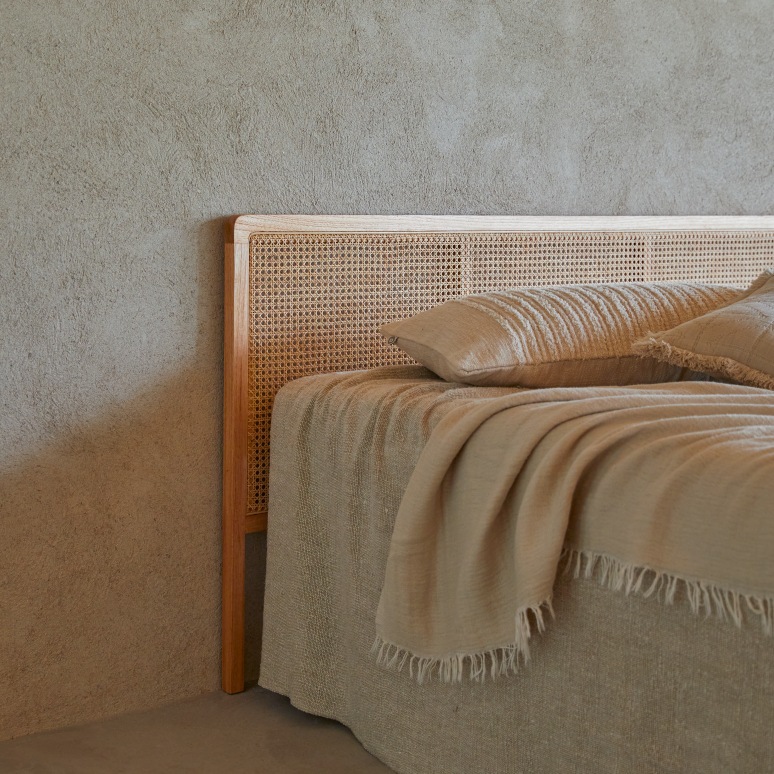 Adèle - Testiera in rattan da 180 cm