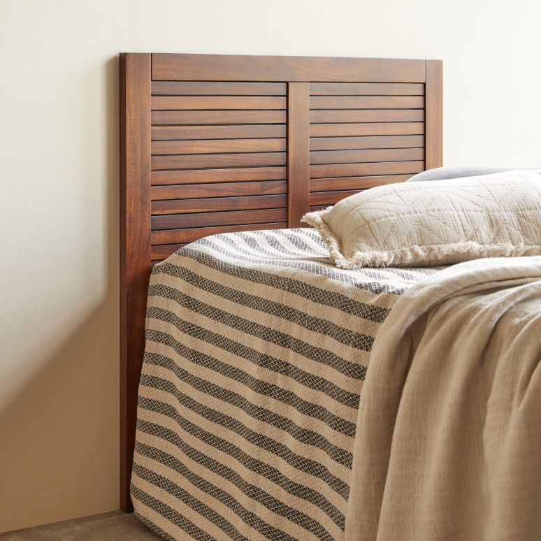 Loggia - Bett-Kopfteil aus massivem Akazienholz 90 cm