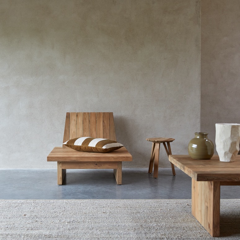 Joaquin - Poltrona in teak massello riciclato