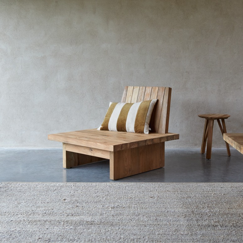 Joaquin - Fauteuil van gerecycled massief teak