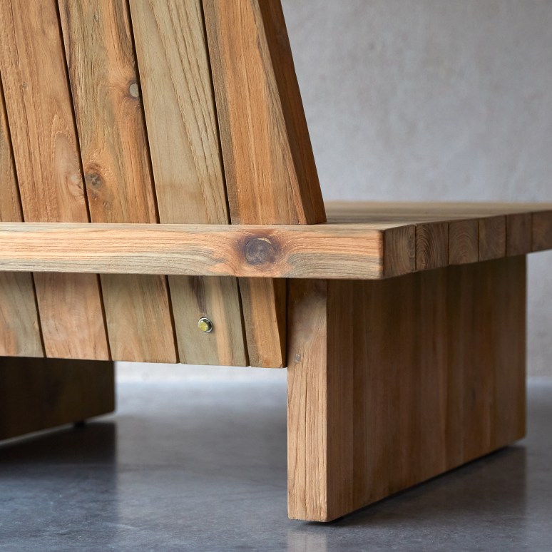 Joaquin - Fauteuil van gerecycled massief teak