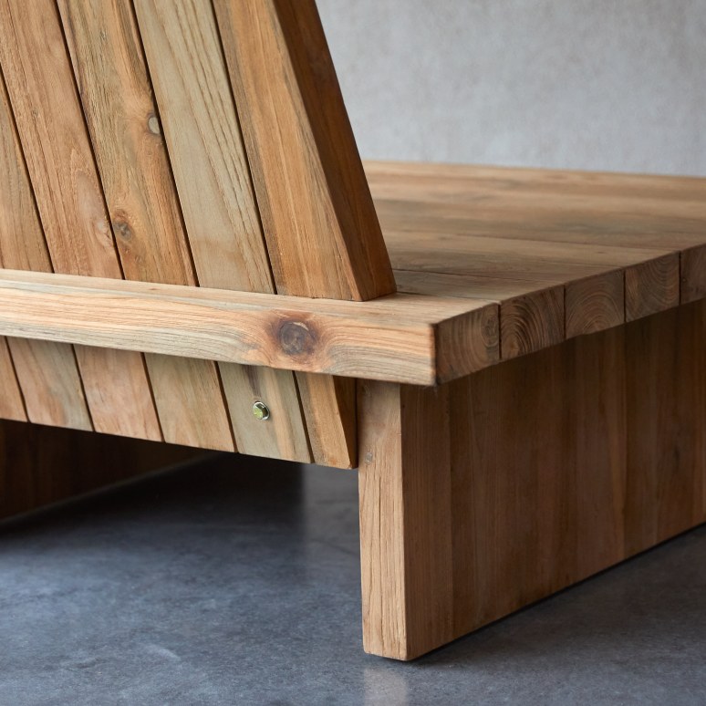 Joaquin - Armchair in solid reclaimed teak