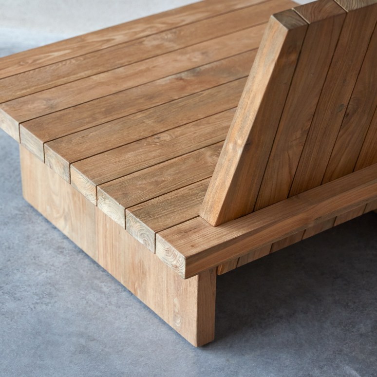 Joaquin - Fauteuil van gerecycled massief teak