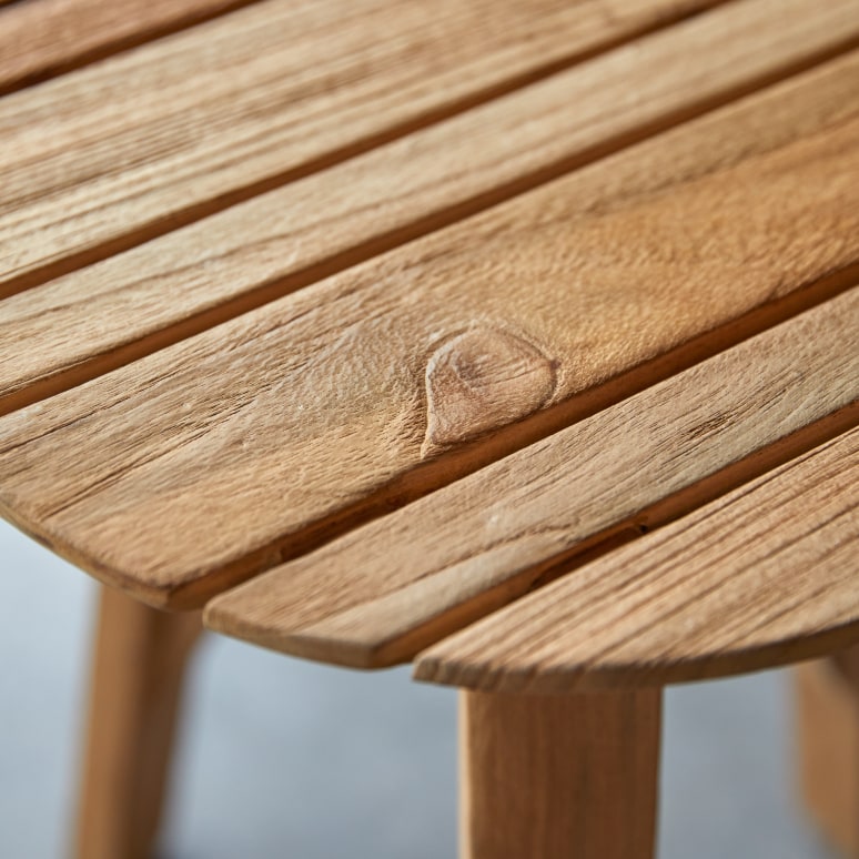 Katrine - Comodino in teak massello riciclato