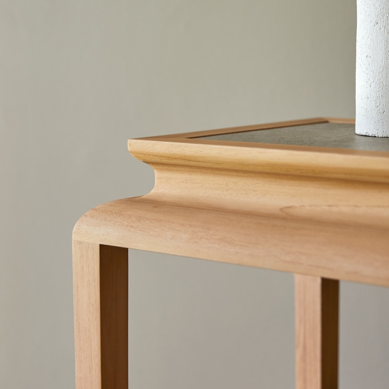 Achille - Konsole aus massivem Teakholz 120 cm