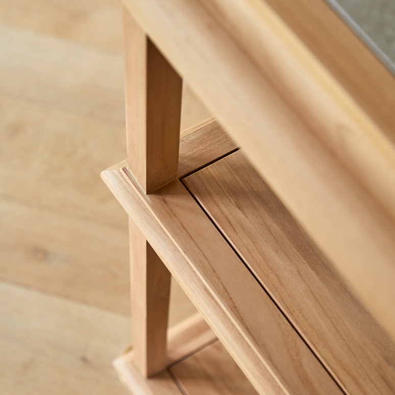 Achille - Konsole aus massivem Teakholz 120 cm
