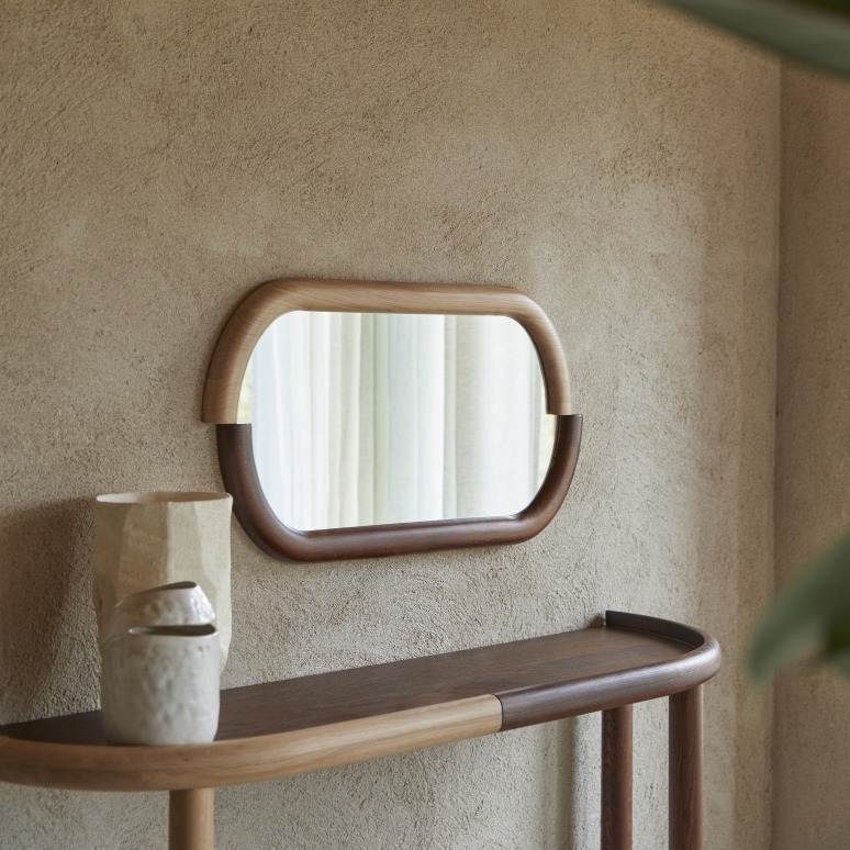 Solid oak mirror 40 x 72.5 cm