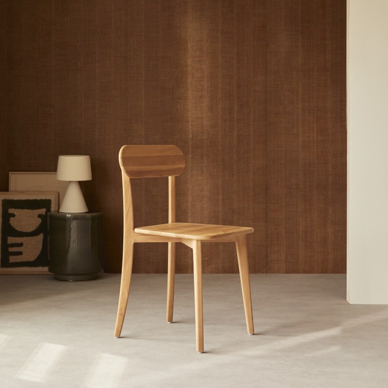 Abel - Silla de teca maciza