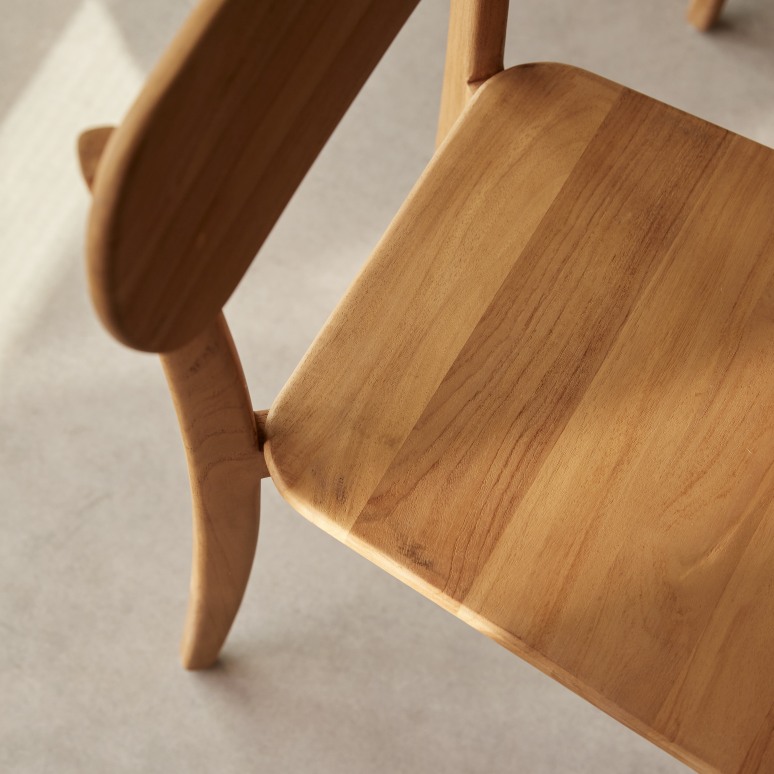 Abel - Solid teak chair