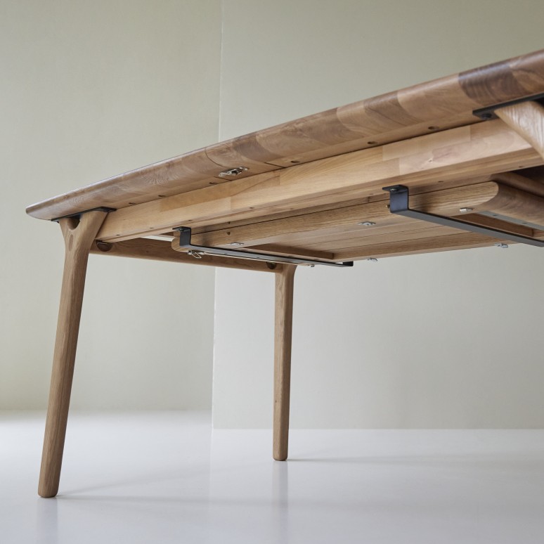 Clara - Solid Oak Extendable Table for 6 to 12 people