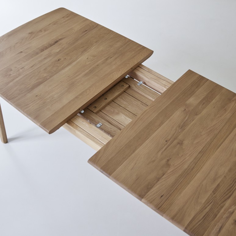 Clara - Table extensible en chêne massif 6-12 pers.
