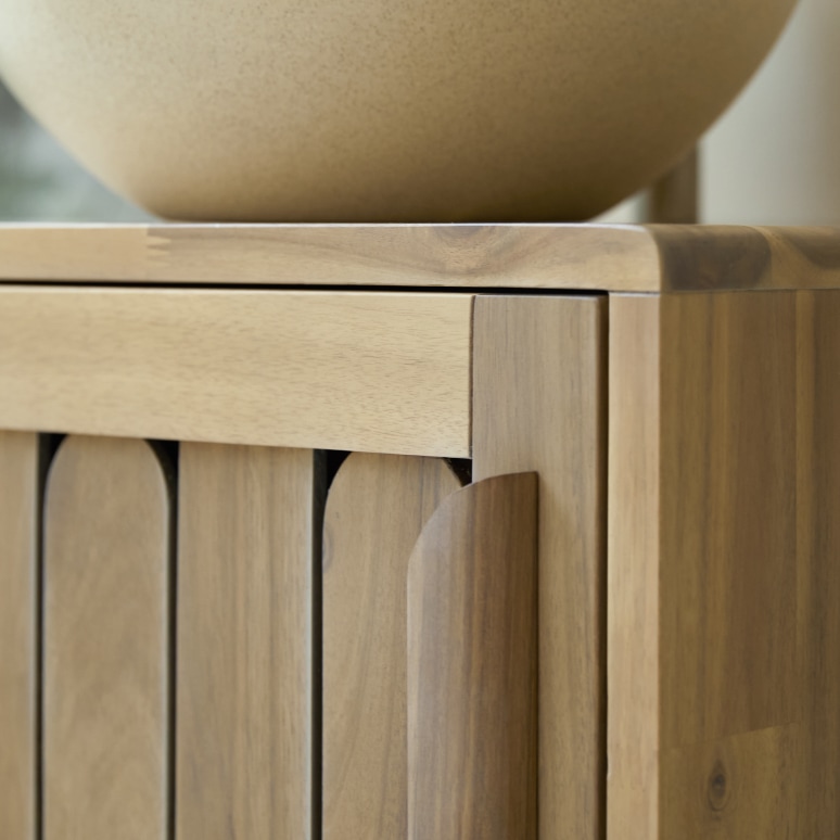 Lila - Mueble de baño de acacia maciza de 50 cm