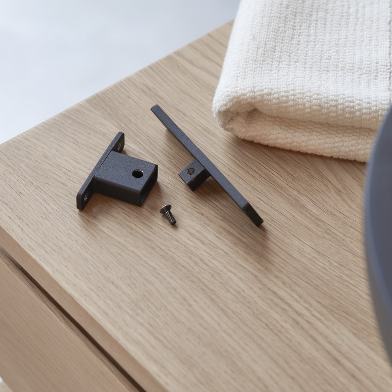 Tom - Metal coat hook, black