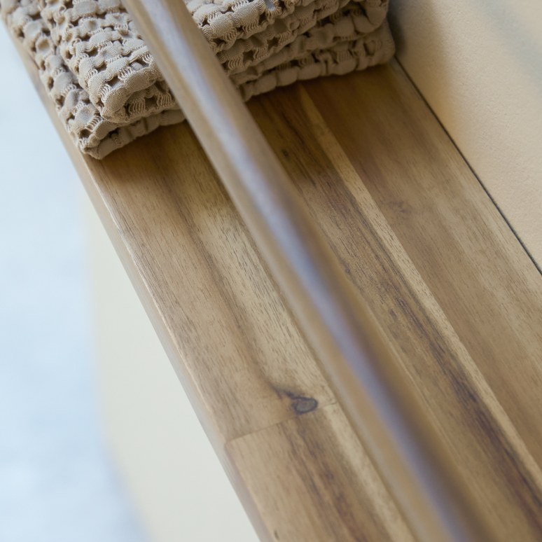 Lila - Bathroom shelf in solid acacia - 60 cm