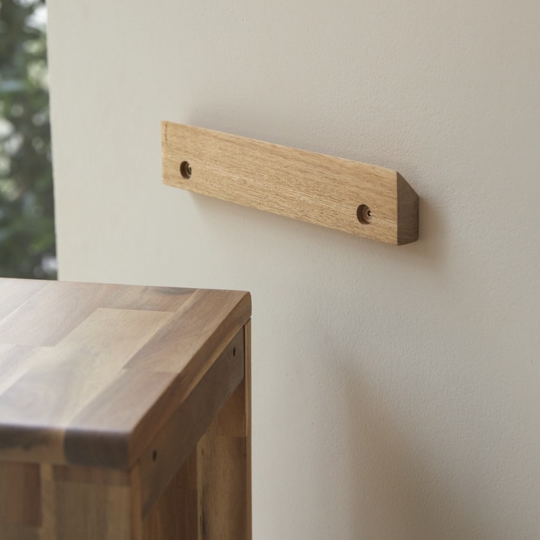 Lila - Column in solid acacia