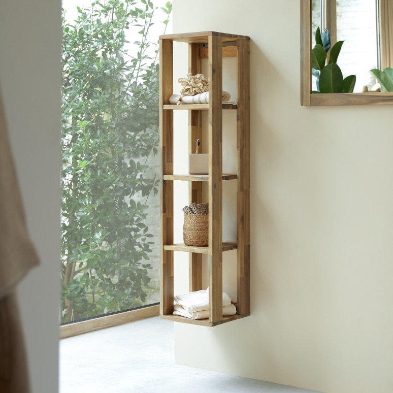 Lila - Columna de acacia maciza