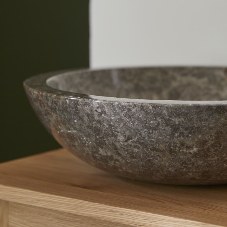 Calypso - Vasque ronde en marbre grey