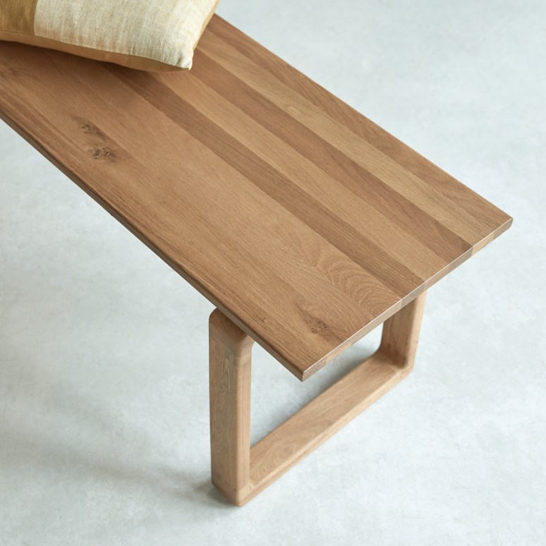 Sybille - Bench in solid oak