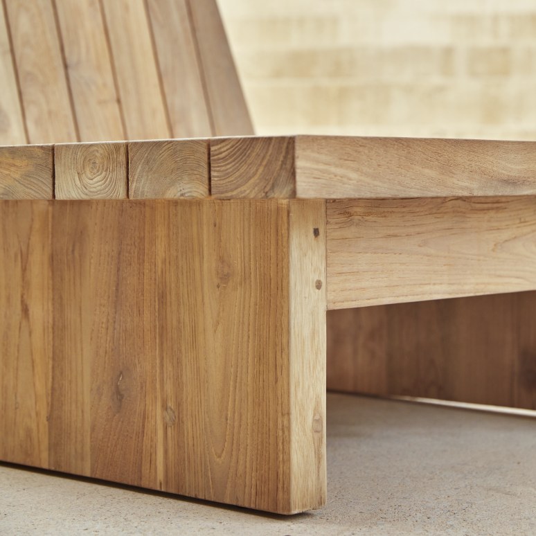 Joaquin - Gartensessel aus massivem, recyceltem Teakholz