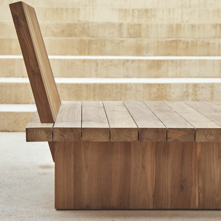 Joaquin - Tuinfauteuil van gerecycled massief teak