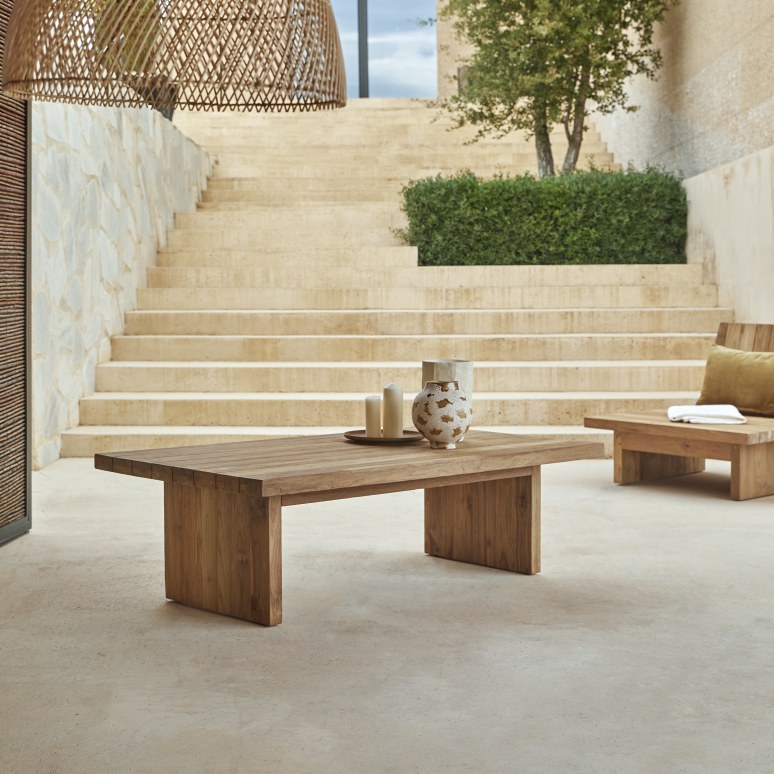 Joaquin - Tavolino da giardino in teak massello riciclato